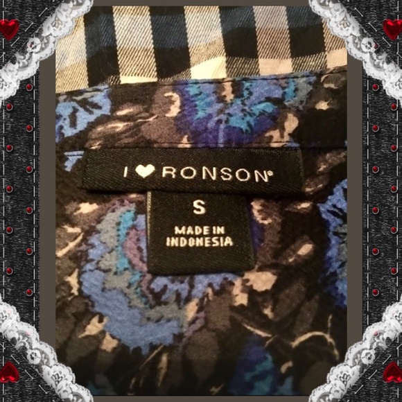 I love Ronson@ Plaid And Flowers Mix&Match Tunic - Picture 6 of 6